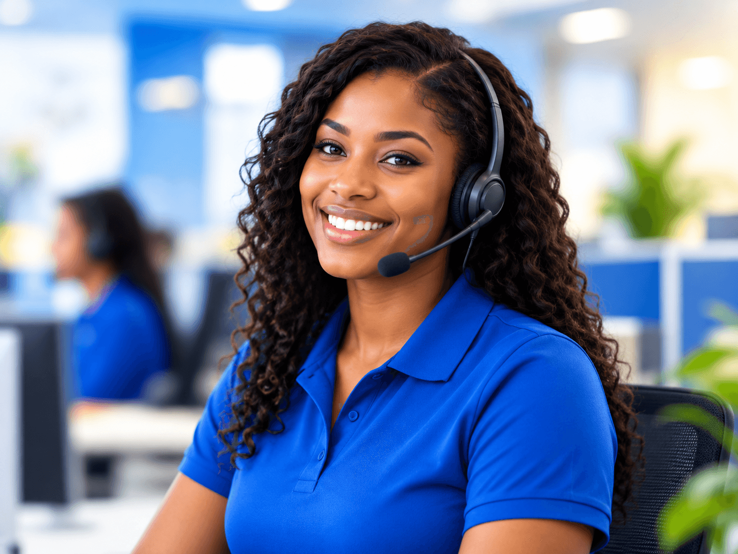 TriWave customer support specialist ready to help